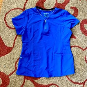 Royal Blue Scrub Top